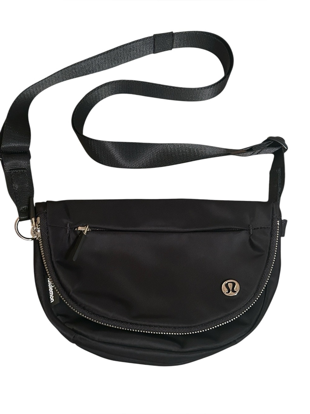 Lululemon All Night Micro Festival Crossbody Bag Zip Top in Black 2L